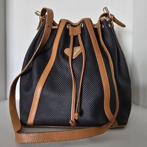 Authentic Yves Saint Laurent Black Drawstring Bucket Bag